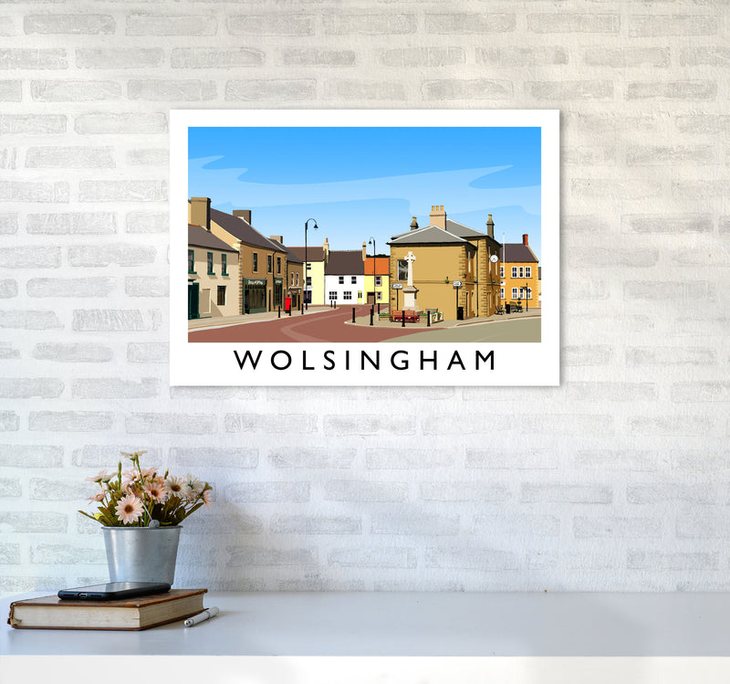 Wolsingham 2 Travel Art Print by Richard O'Neill A2 Black Frame