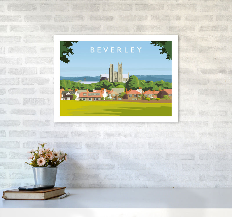 Beverley 3 Travel Art Print by Richard O'Neill A2 Black Frame
