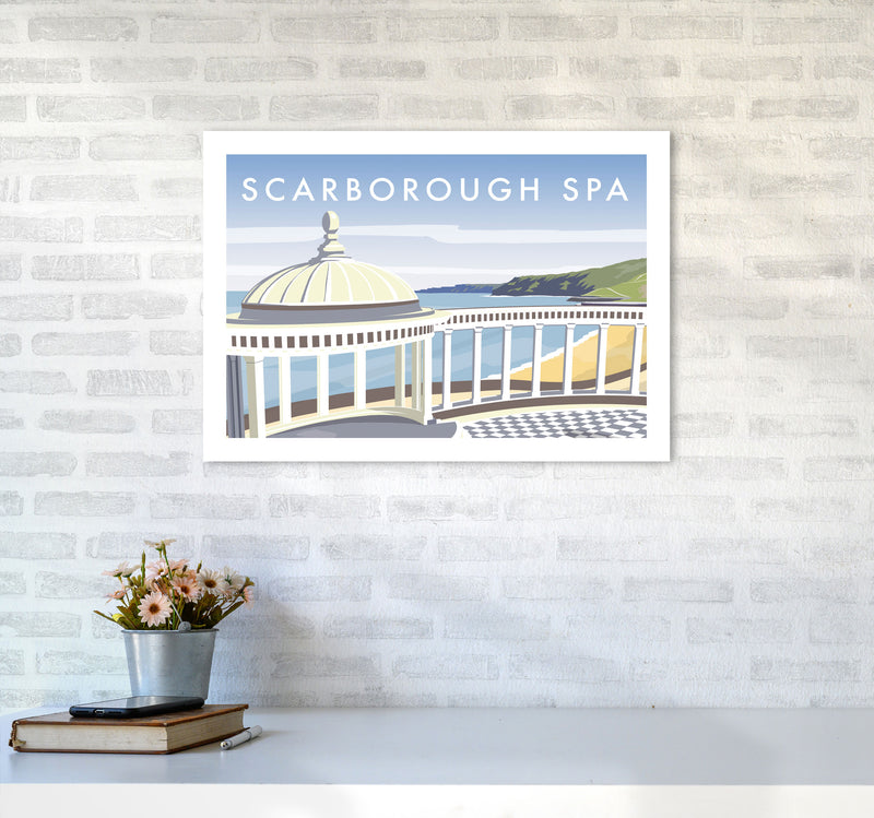 Scarborough Spa Travel Art Print by Richard O'Neill A2 Black Frame