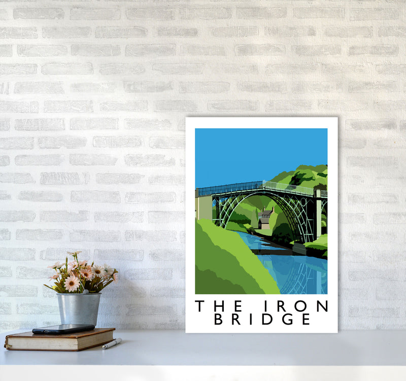 The Iron Bridge by Richard O'Neill A2 Black Frame