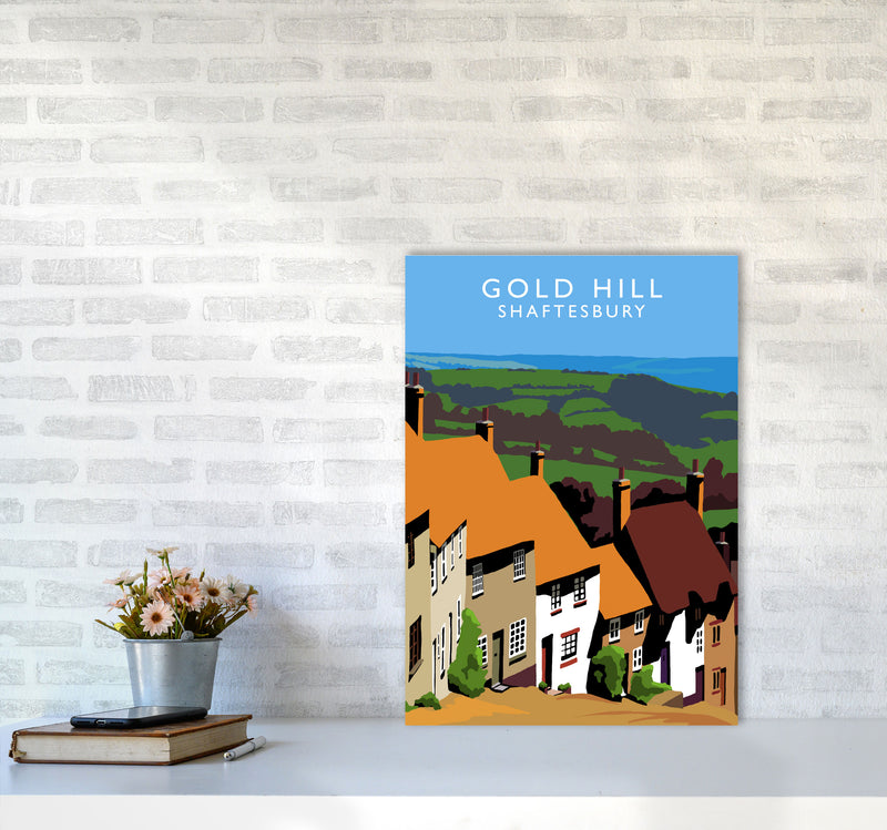 Gold Hill by Richard O'Neill A2 Black Frame
