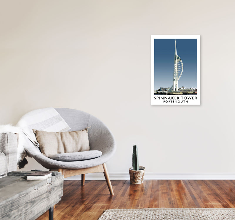 Spinnaker Tower by Richard O'Neill A2 Black Frame