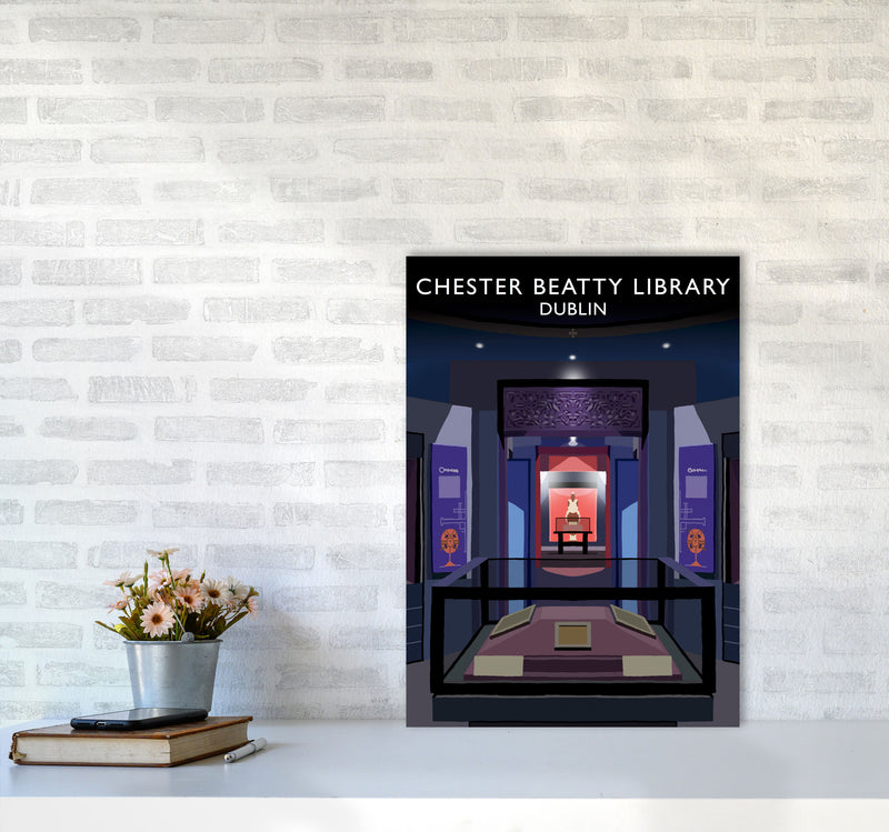 Chester Beatty Library by Richard O'Neill A2 Black Frame