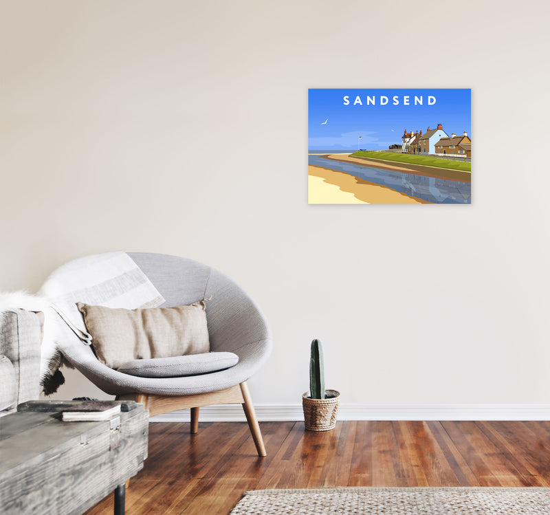 Sandsend3 by Richard O'Neill A2 Black Frame