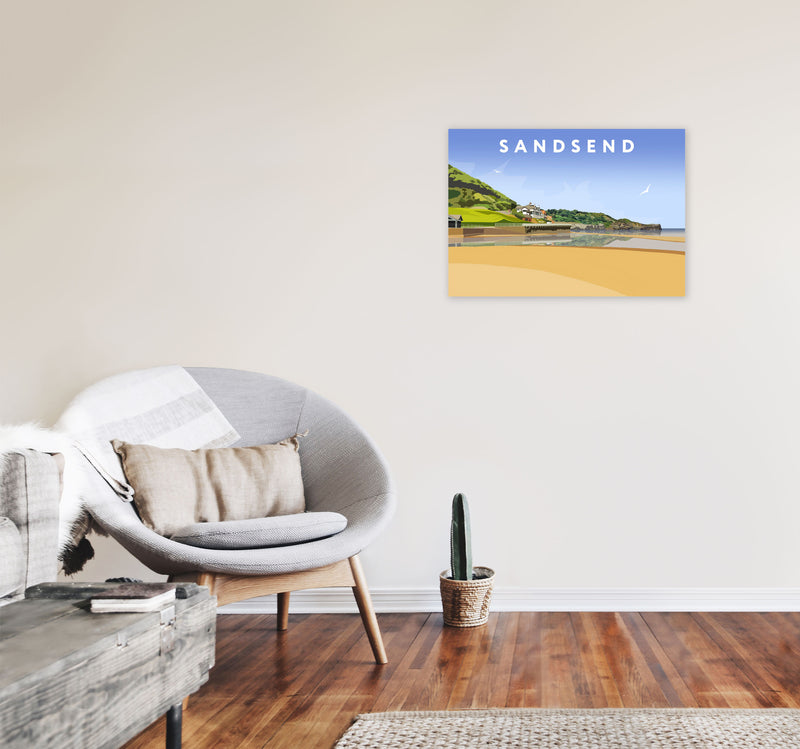 Sandsend4 by Richard O'Neill A2 Black Frame