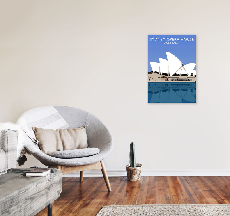 Sydney Opera House Australia Digital Art Print by Richard O'Neill A2 Black Frame