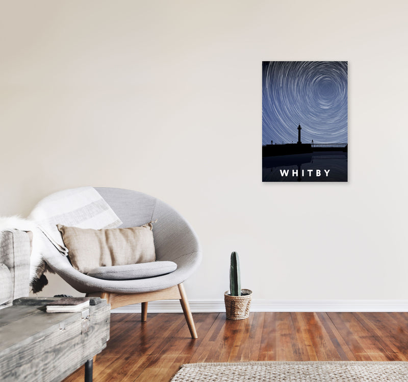 Whitby Digital Art Print by Richard O'Neill, Framed Wall Art A2 Black Frame
