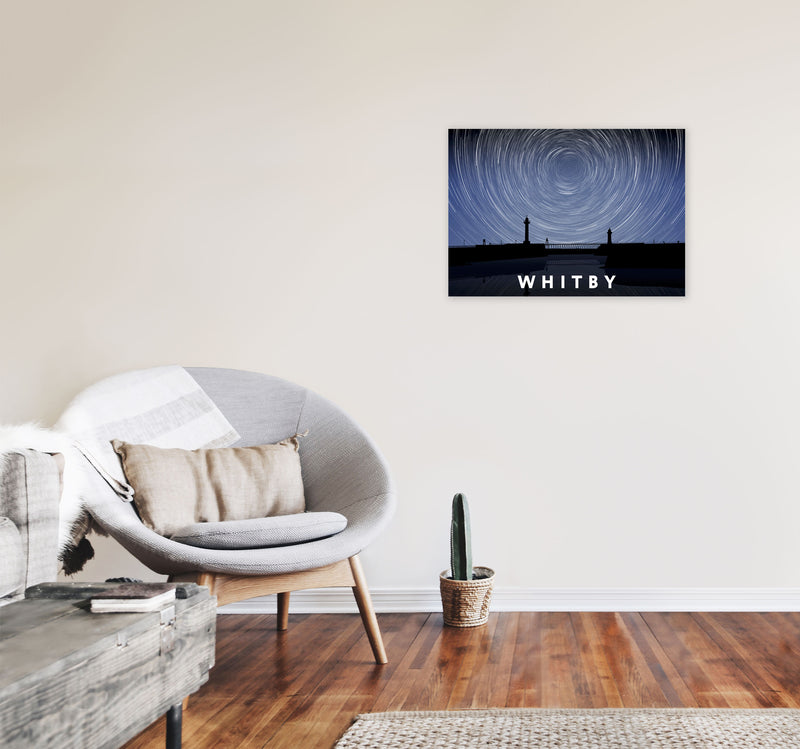 Whitby Digital Art Print by Richard O'Neill, Framed Wall Art A2 Black Frame