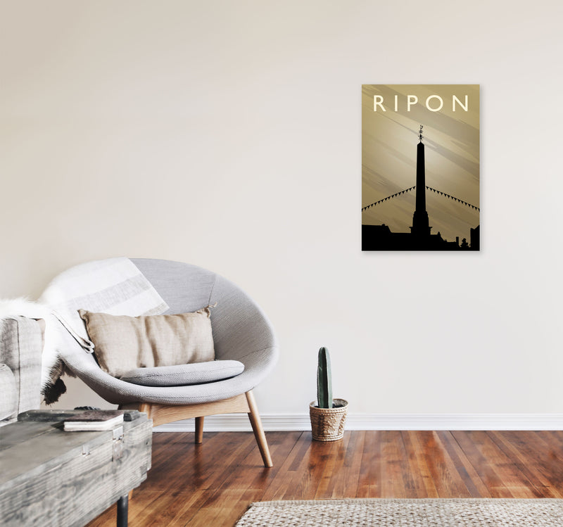 Ripon (Sunset) by Richard O'Neill A2 Black Frame