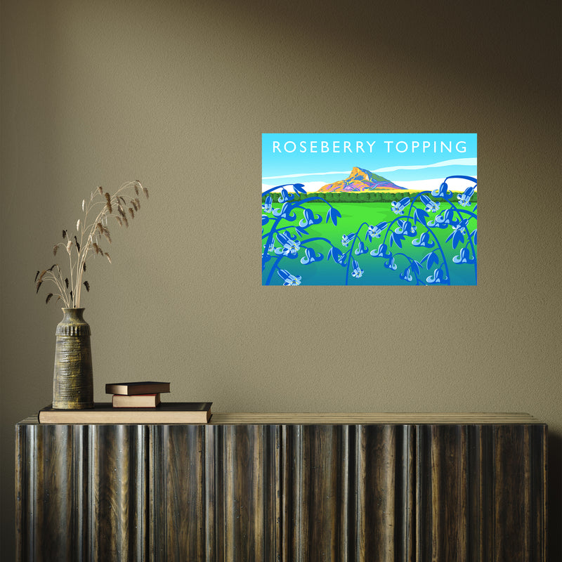 Roseberry Topping (bluebells) by Richard O'Neill A2 Print Only