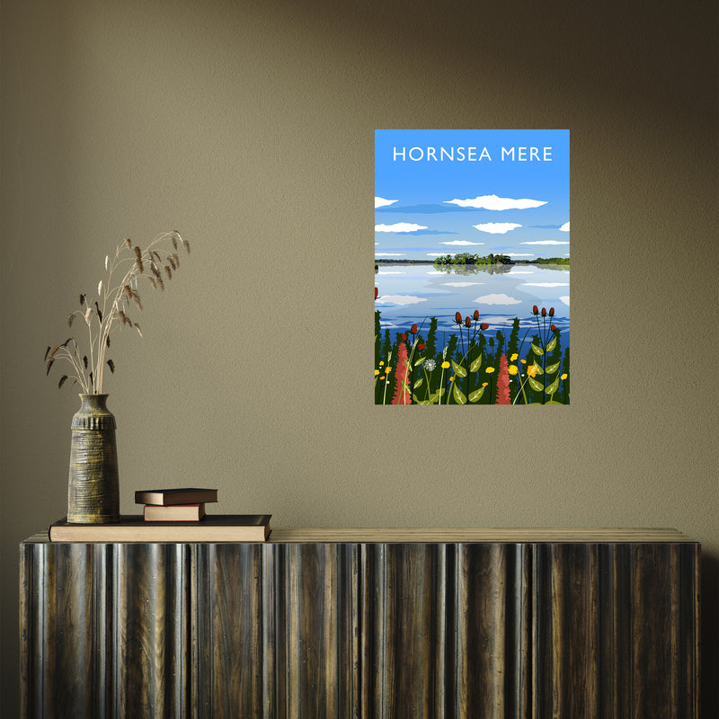 Hornsea Mere portrait by Richard O'Neill A2 Print Only