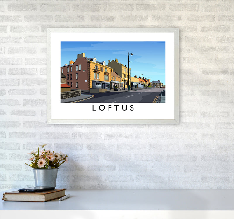 Loftus 3 Art Print by Richard O'Neill A2 Oak Frame