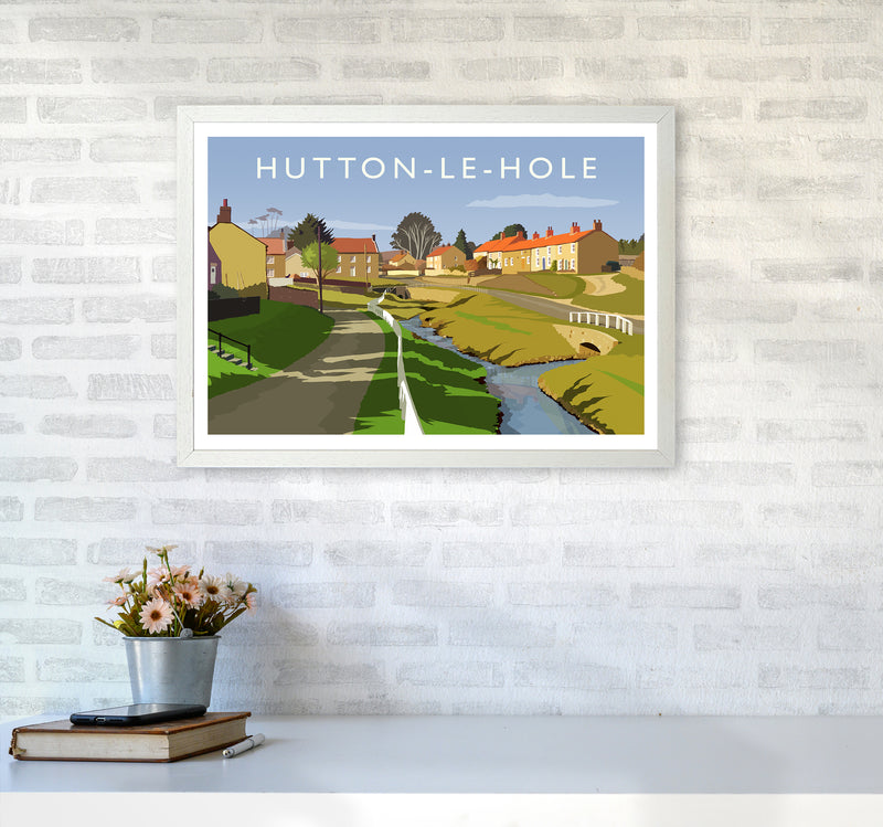 Hutton-Le-Hole Art Print by Richard O'Neill A2 Oak Frame