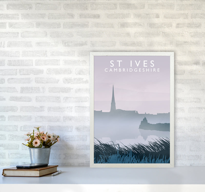 St Ives, Cambridgeshire Travel Art Print by Richard O'Neill A2 Oak Frame