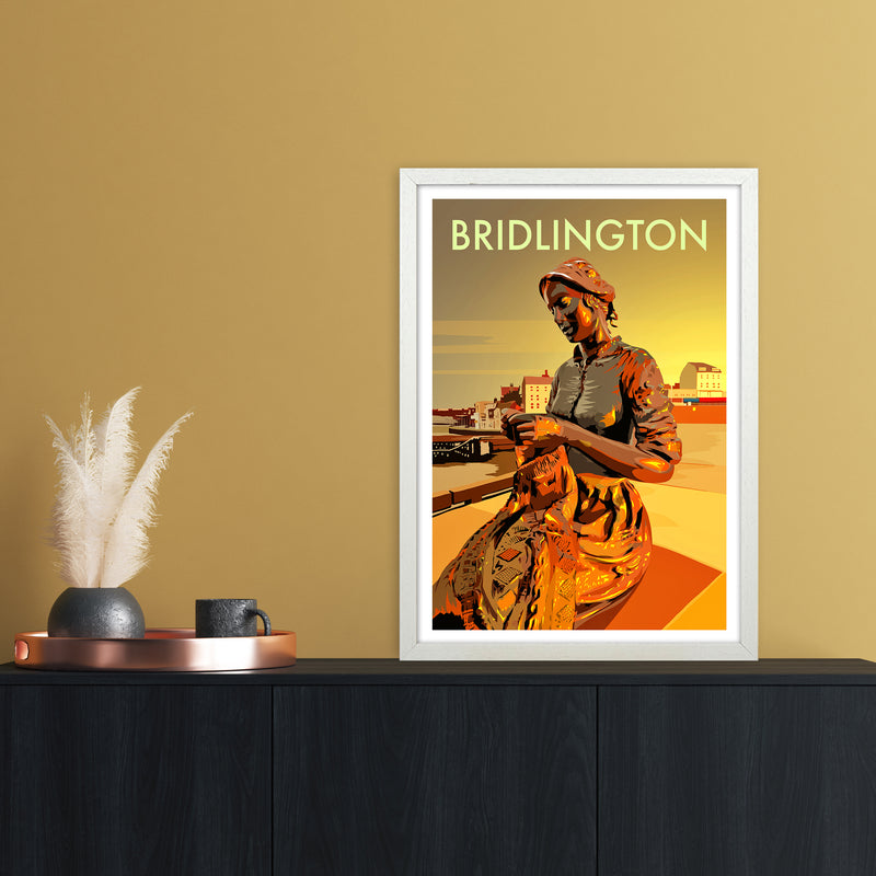 Bridlington 2 Travel Art Print by Richard O'Neill A2 Oak Frame