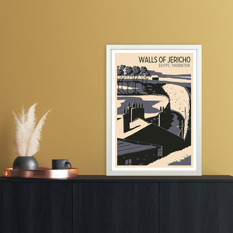 Walls of Jericho Travel Art Print by Richard O'Neill A2 Oak Frame