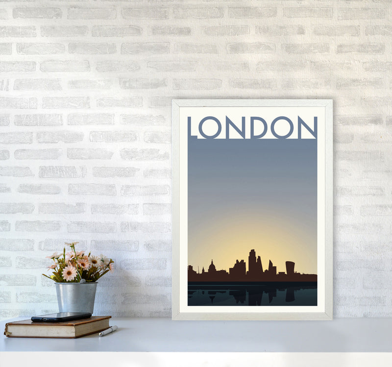 London 4 (Day) Travel Art Print by Richard O'Neill A2 Oak Frame