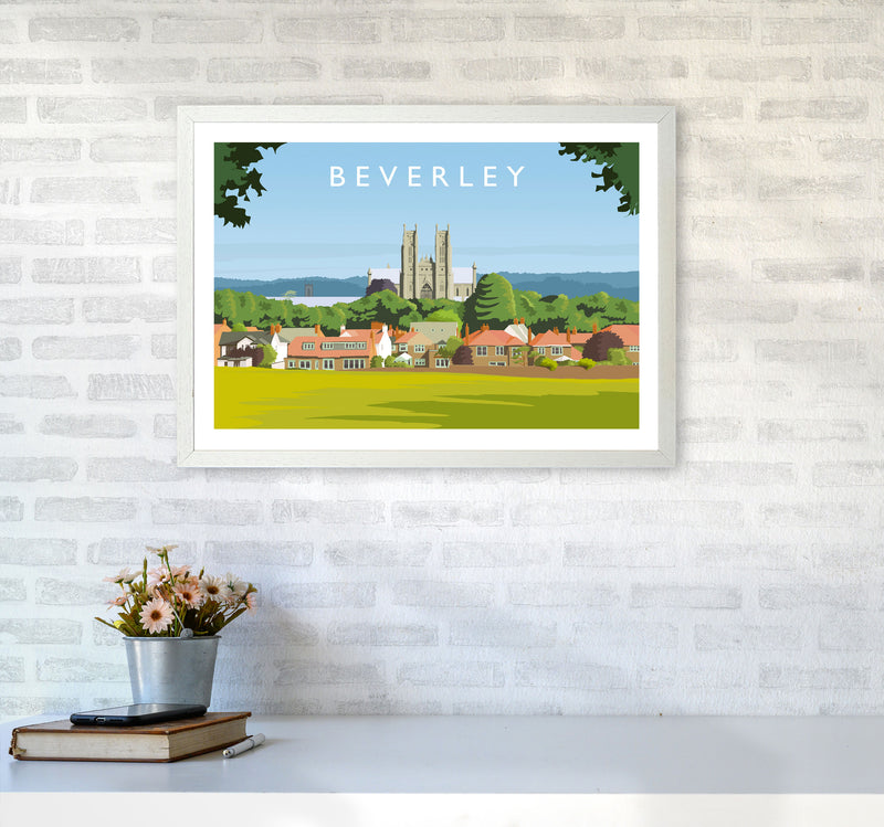 Beverley 3 Travel Art Print by Richard O'Neill A2 Oak Frame