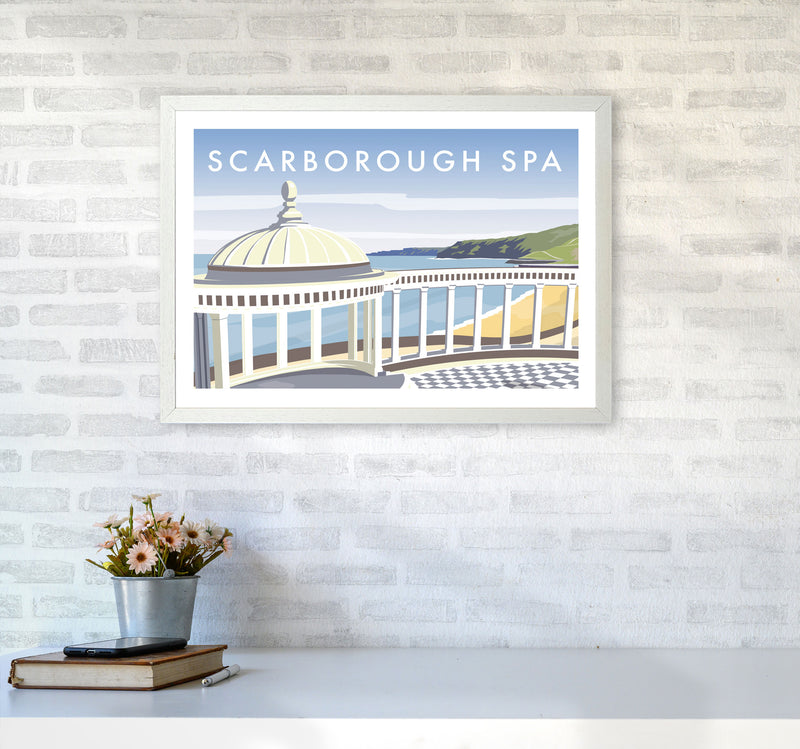 Scarborough Spa Travel Art Print by Richard O'Neill A2 Oak Frame