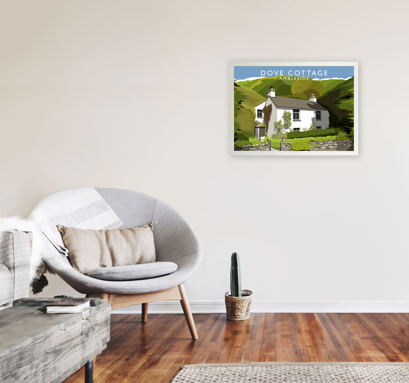 Dove Cottage (Landscape) by Richard O'Neill A2 Oak Frame