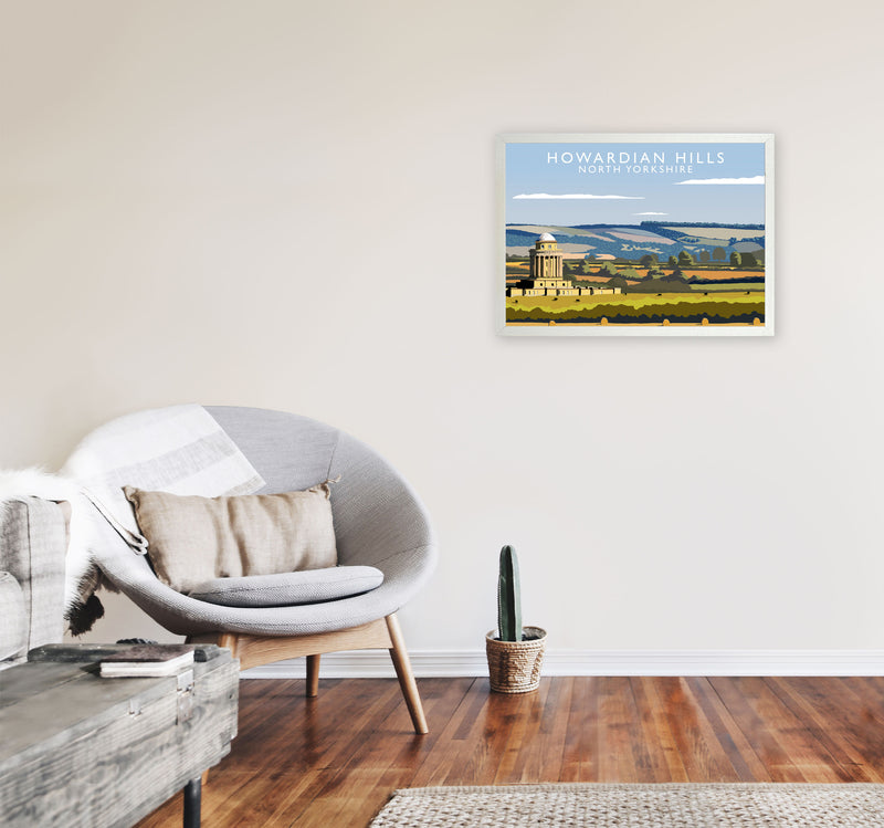 Howardian Hills (Landscape) by Richard O'Neill Yorkshire Art Print Poster A2 Oak Frame