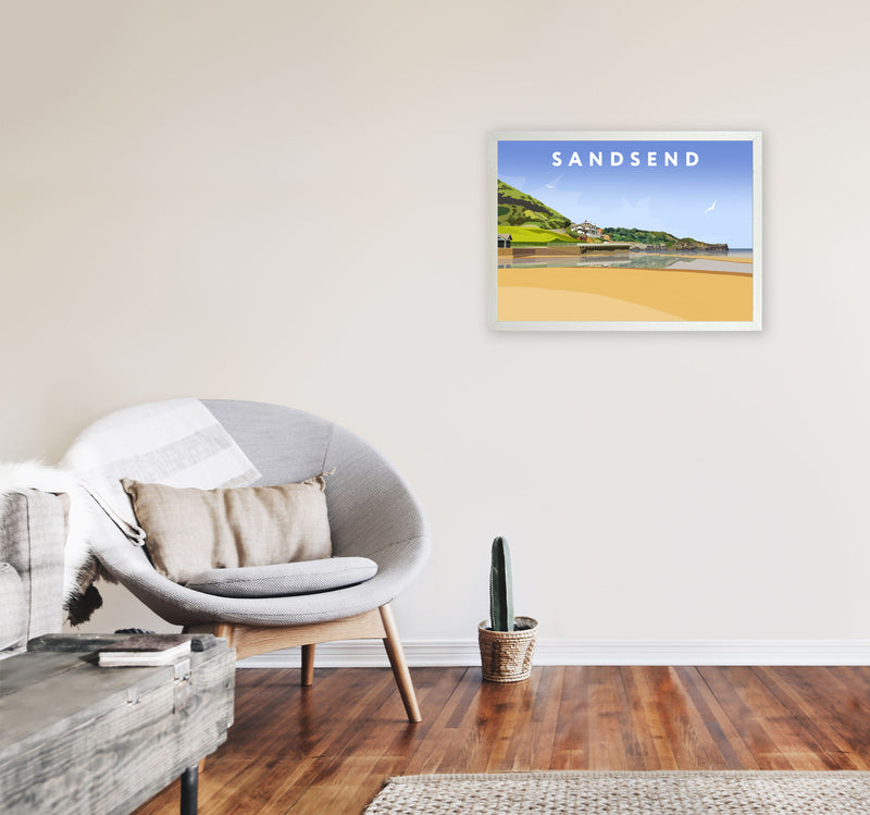 Sandsend4 by Richard O'Neill A2 Oak Frame
