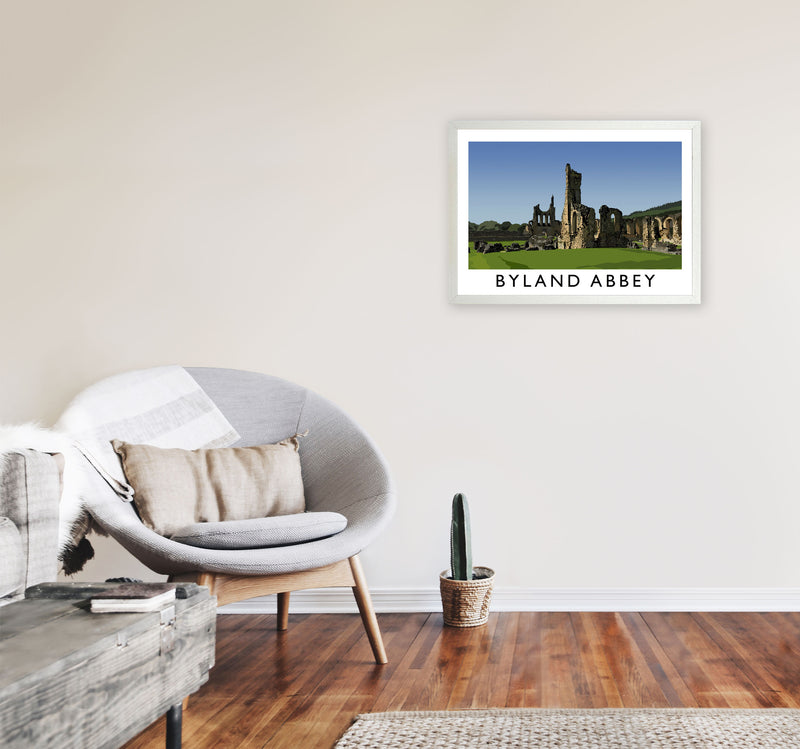 Byland Abbey by Richard O'Neill A2 Oak Frame