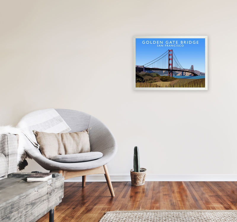 Golden Gate Bridge by Richard O'Neill A2 Oak Frame