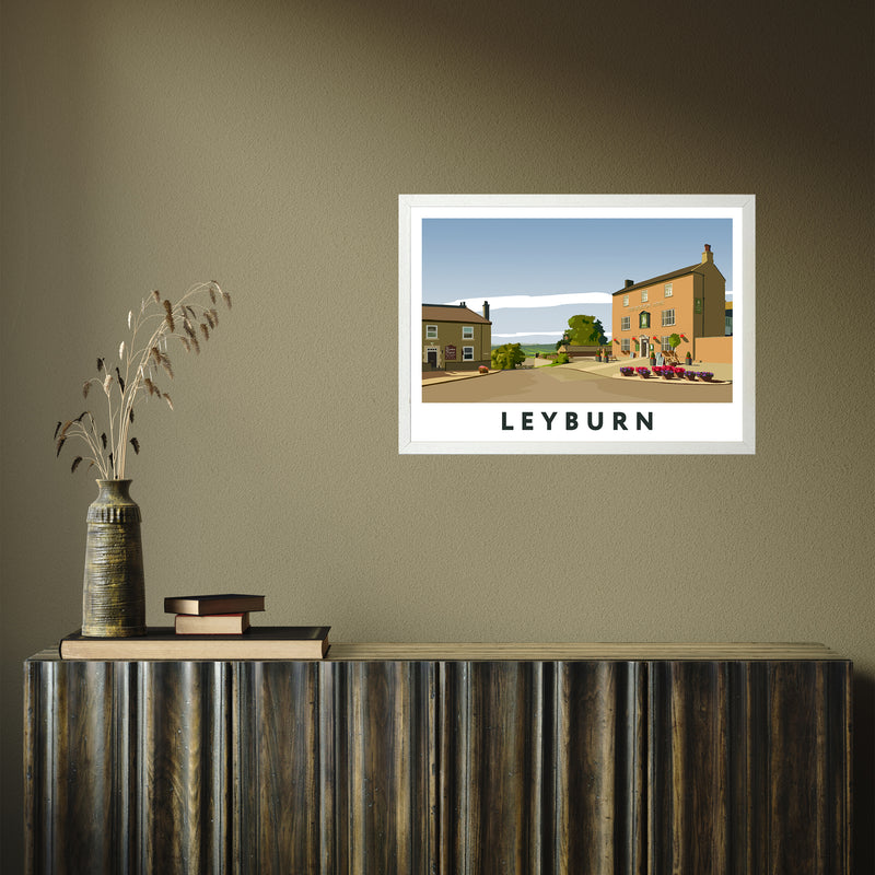 Leyburn 4 by Richard O'Neill A2 White Frame