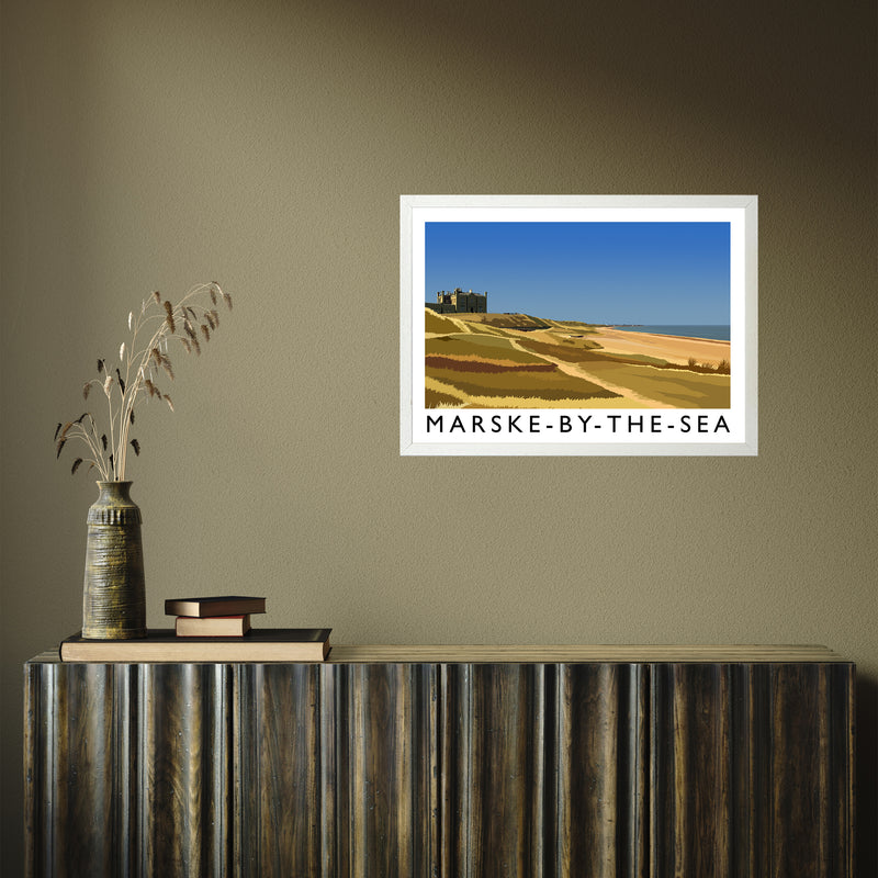 Marske-by-the-Sea 3 by Richard O'Neill A2 White Frame