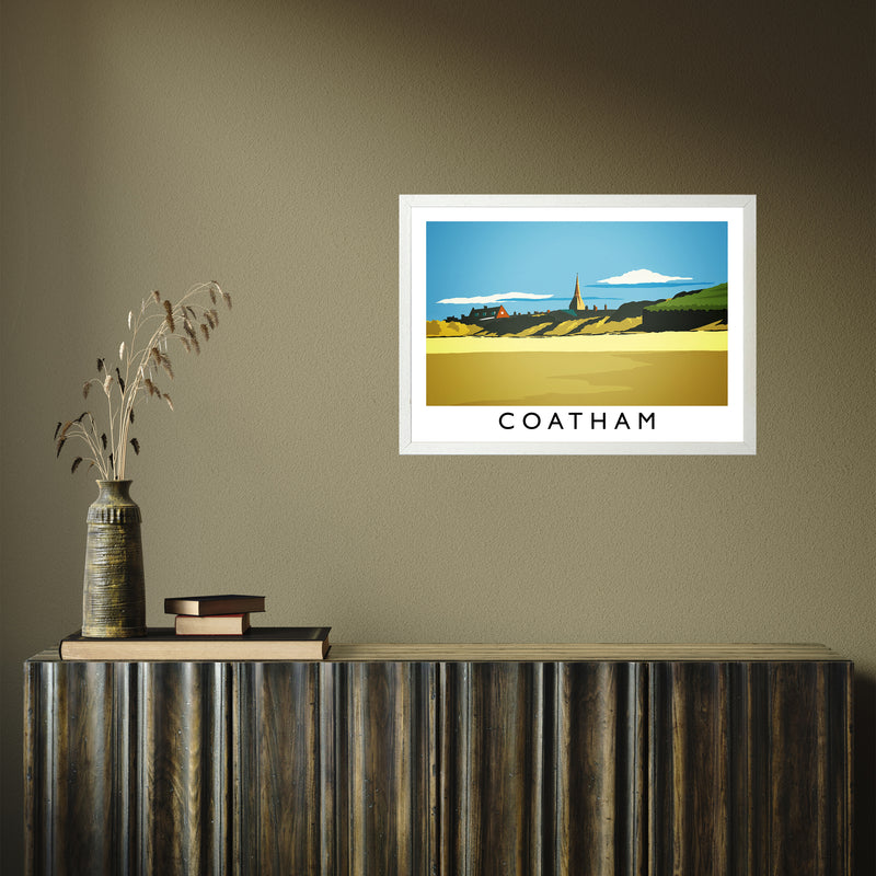 Coatham by Richard O'Neill A2 White Frame