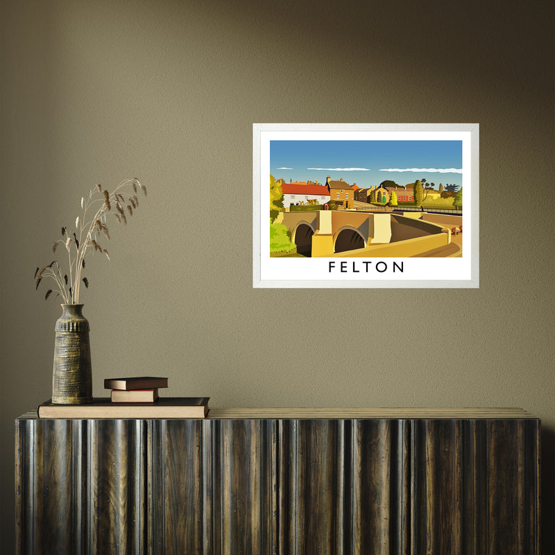 Felton by Richard O'Neill A2 White Frame