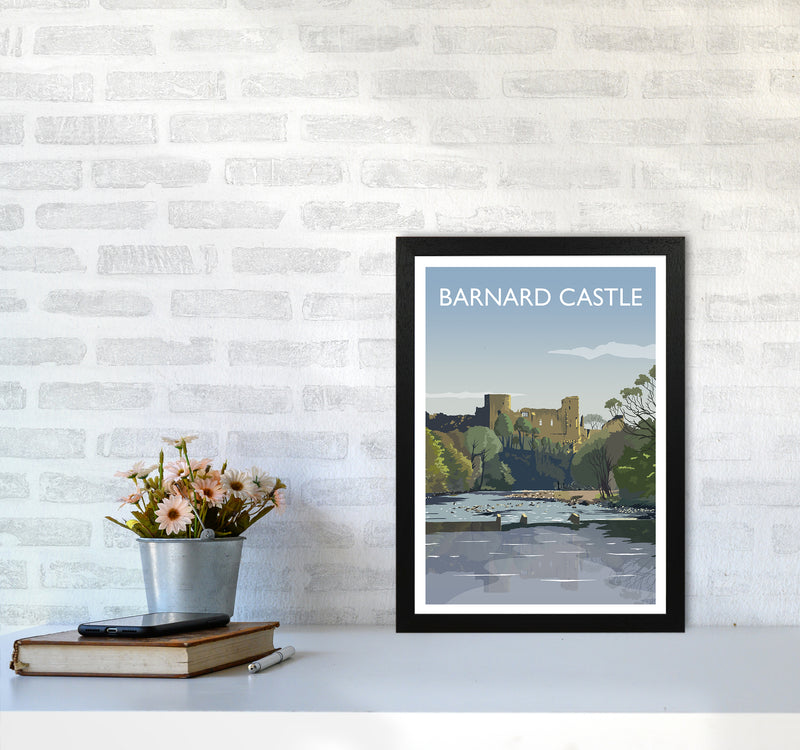 Barnard Castle 2 Portrait Art Print by Richard O'Neill A3 White Frame