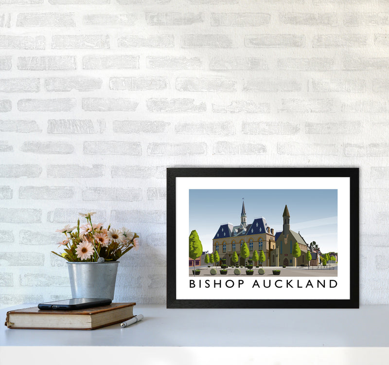 Bishop Auckland Art Print by Richard O'Neill A3 White Frame