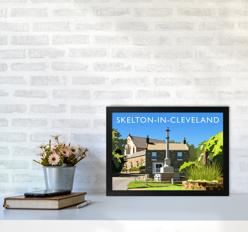 Skelton-in-Cleveland Travel Art Print by Richard O'Neill A3 White Frame