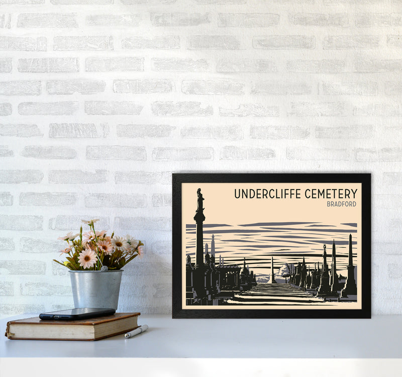 Undercliffe Cemetery copy Travel Art Print by Richard O'Neill A3 White Frame
