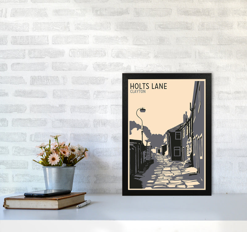 Holts Lane, Clayton Travel Art Print by Richard O'Neill A3 White Frame