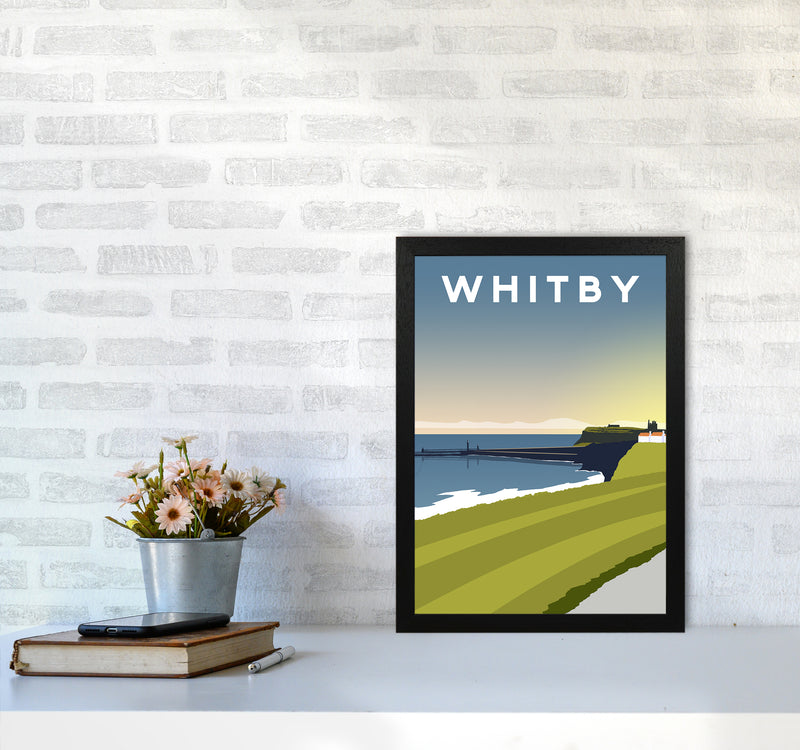 Whitby 5 portrait Travel Art Print by Richard O'Neill A3 White Frame