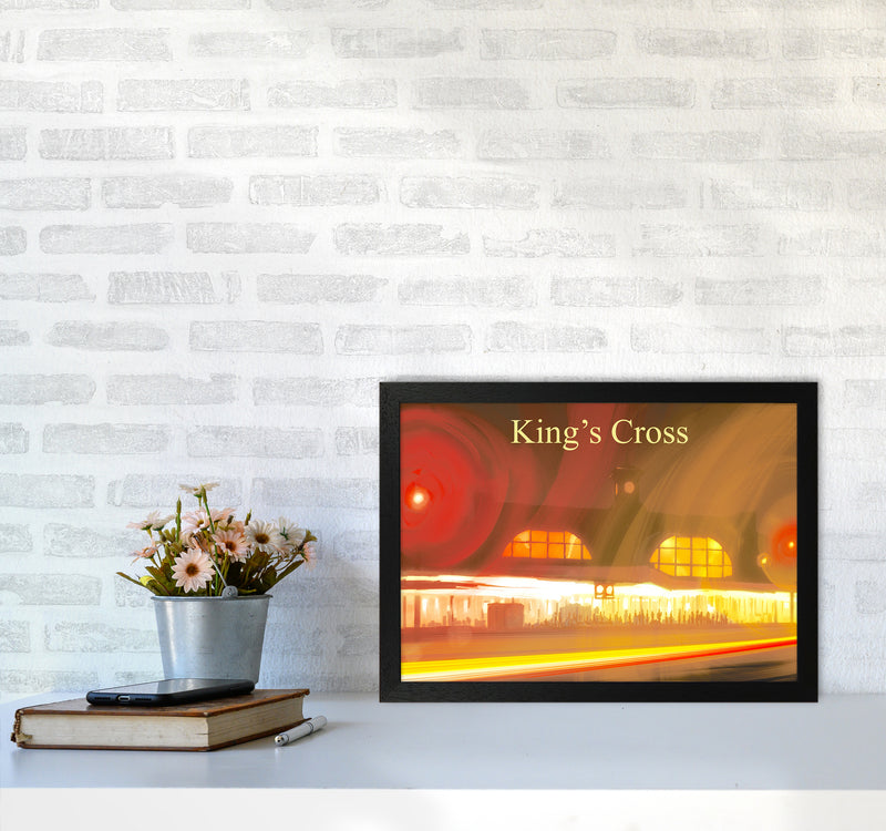 King's Cross Travel Art Print by Richard O'Neill A3 White Frame