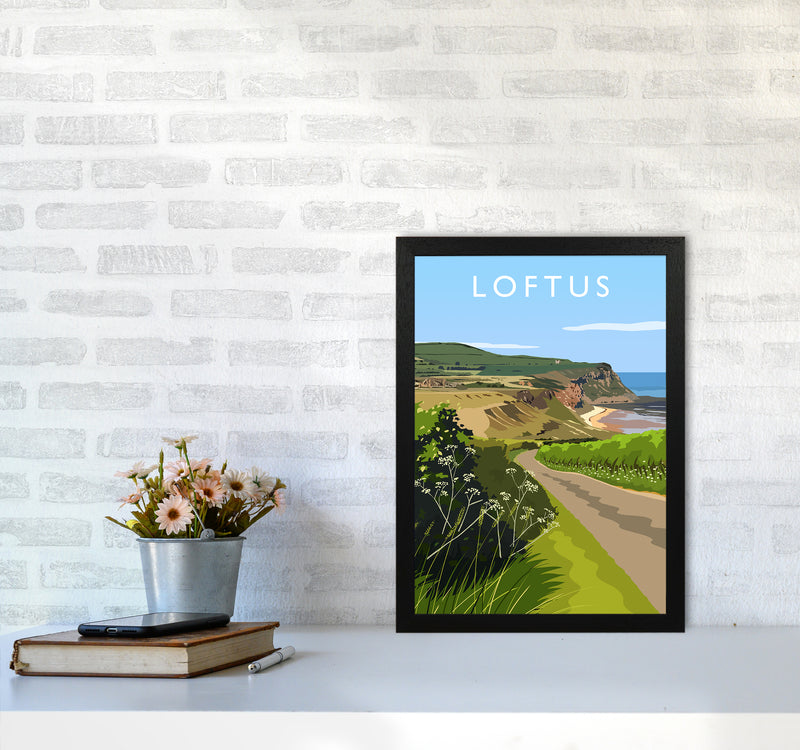 Loftus portrait Travel Art Print by Richard O'Neill A3 White Frame