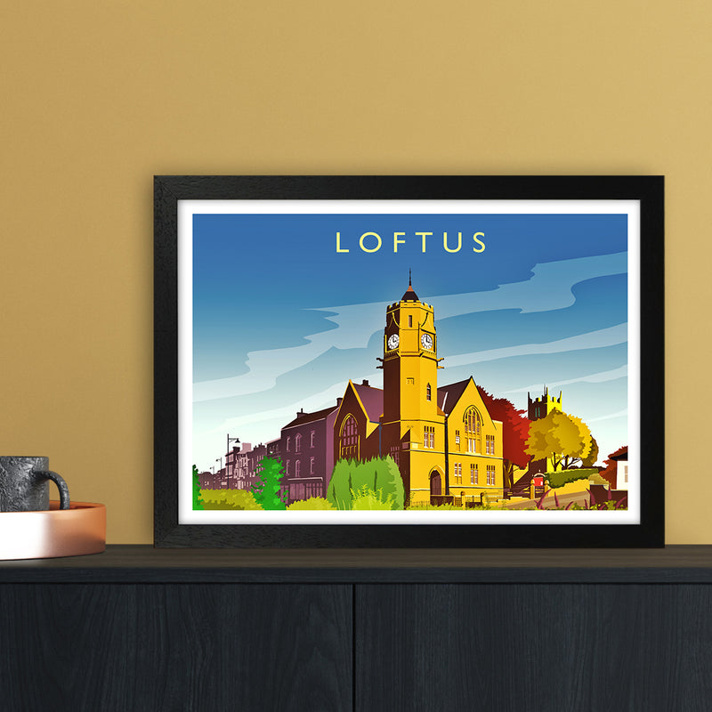 Loftus 2 Travel Art Print by Richard O'Neill A3 White Frame