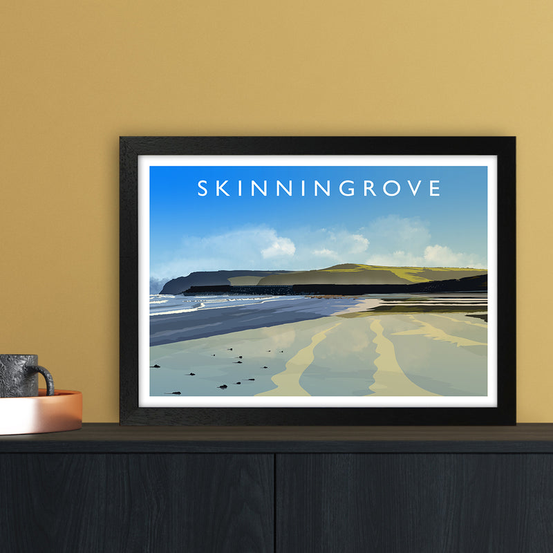 Skinningrove 2 Travel Art Print by Richard O'Neill A3 White Frame