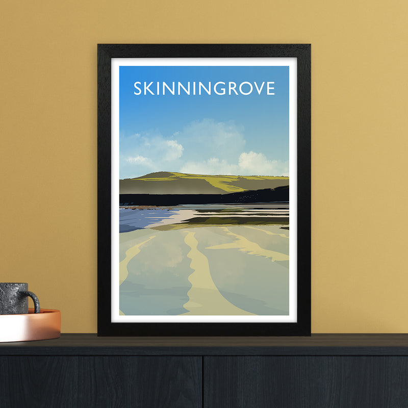 Skinningrove 2 Portrait Travel Art Print by Richard O'Neill A3 White Frame