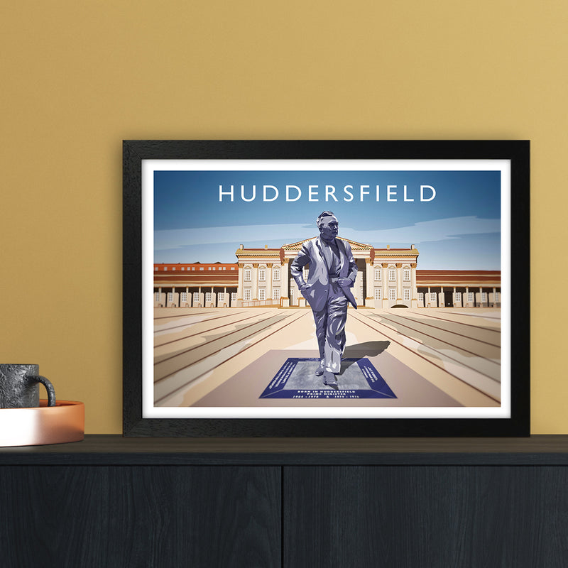 Huddersfield Travel Art Print by Richard O'Neill A3 White Frame