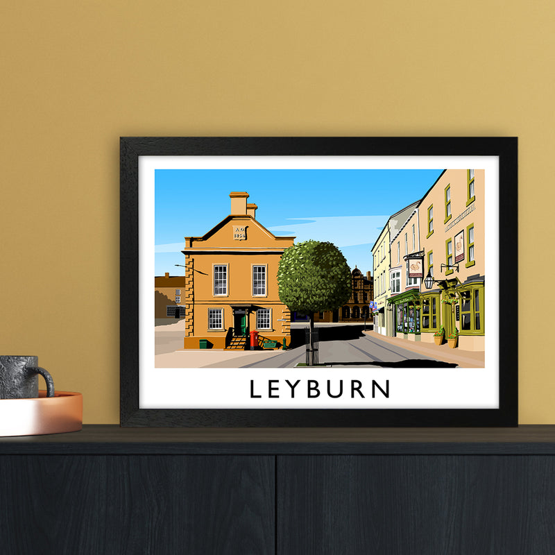 Leyburn 3 Travel Art Print by Richard O'Neill A3 White Frame