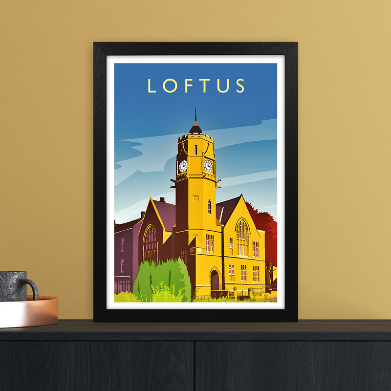 Loftus 2 Portrait Travel Art Print by Richard O'Neill A3 White Frame