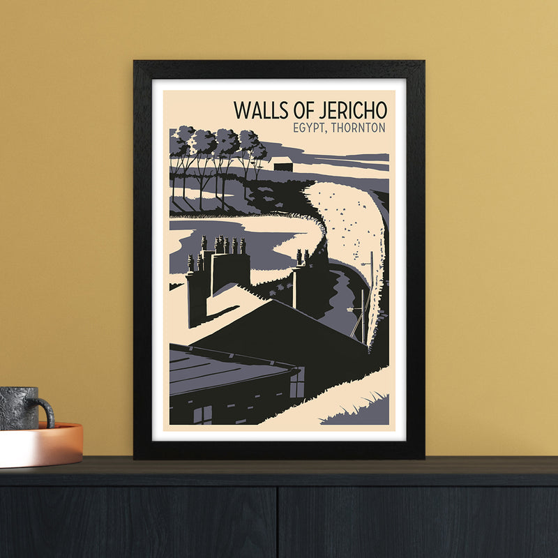 Walls of Jericho Travel Art Print by Richard O'Neill A3 White Frame