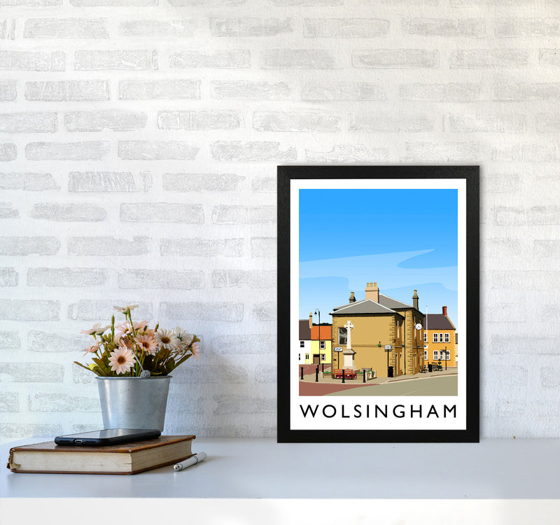 Wolsingham 2 portrait Travel Art Print by Richard O'Neill A3 White Frame