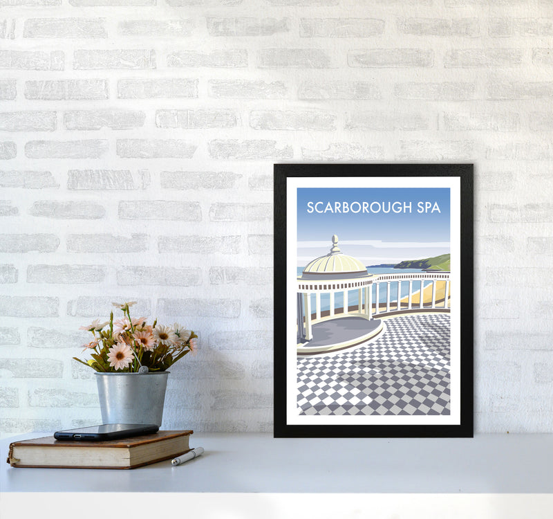 Scarborough Spa portrait Travel Art Print by Richard O'Neill A3 White Frame