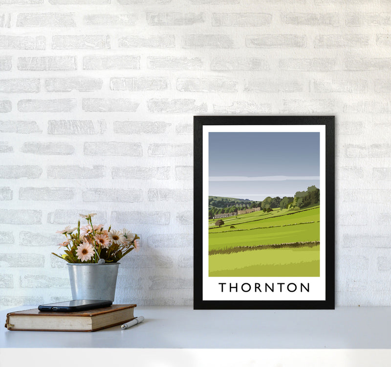 Thornton portrait Travel Art Print by Richard O'Neill A3 White Frame
